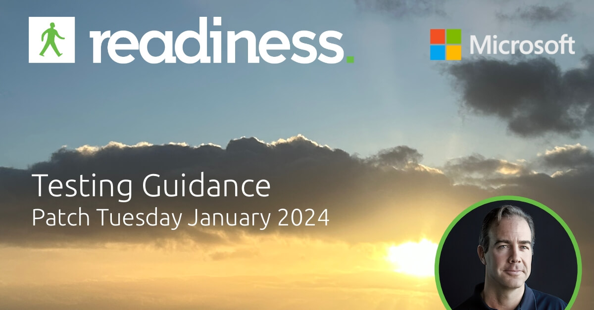 Each month, the team at Readiness analyses the latest Patch Tuesday updates from Microsoft and provides detailed, actionable testing guidance. This guidance is based on assessing a large application portfolio and a detailed analysis of the 