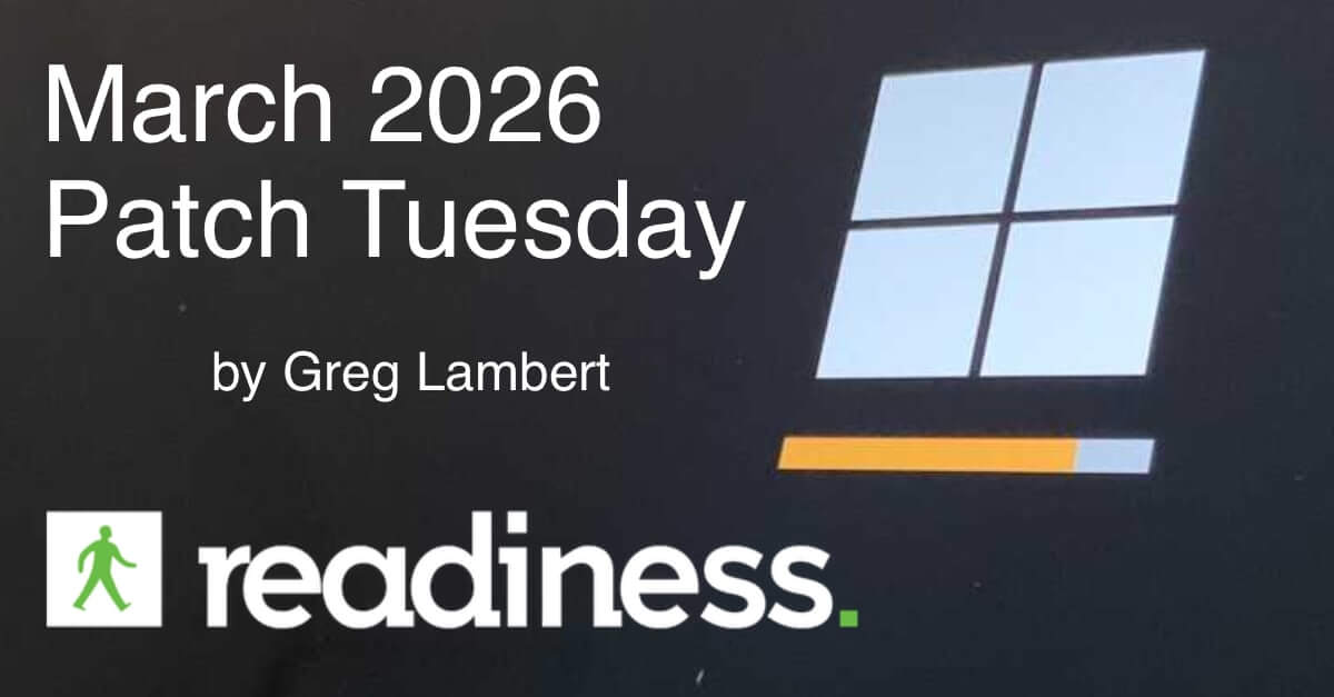 Each month, the team at Readiness analyzes the latest Patch Tuesday updates from Microsoft and provides detailed, actionable testing guidance. March&#8217;s release addresses 83 vulnerabilities across Windows, Office, SQL Server, Azure, and