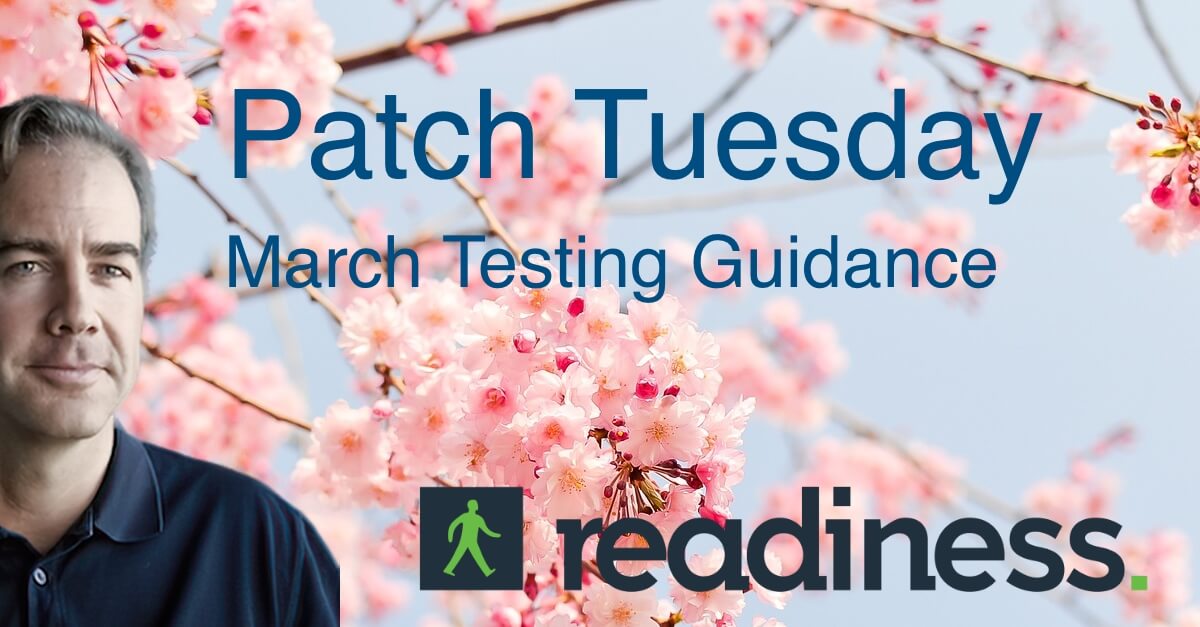 Each month, the team at Readiness analyses the latest Patch Tuesday updates from Microsoft and provides detailed, actionable testing guidance. This guidance is based on assessing a large application portfolio and a detailed analysis of the 