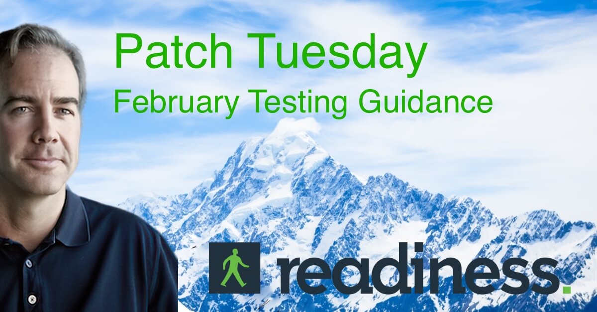 Each month, the team at Readiness analyses the latest Patch Tuesday updates from Microsoft and provides detailed, actionable testing guidance. This guidance is based on assessing a large application portfolio and a detailed analysis of the 
