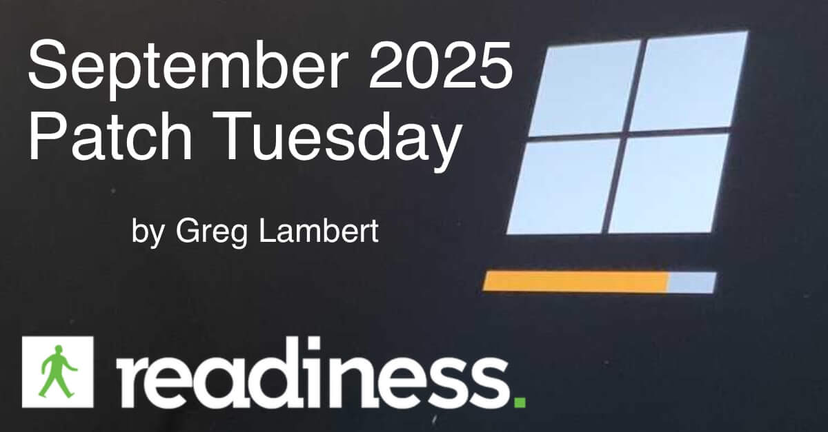 Microsoft has released 86 patches this September, with updates to Microsoft Office, Windows, and SQL Server. No zero-days so the Readiness team does not have a Patch Now recommendation for this September update cycle. This is an incredible 